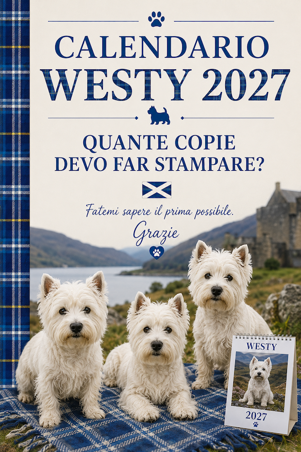 Ordina Calendario  Westie